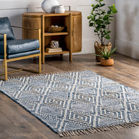 Nuloom Salley Blend Coastal Nsa1377A Blue Area Rug