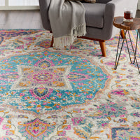 Nourison Passion Psn22 Ivory/Multi Area Rug