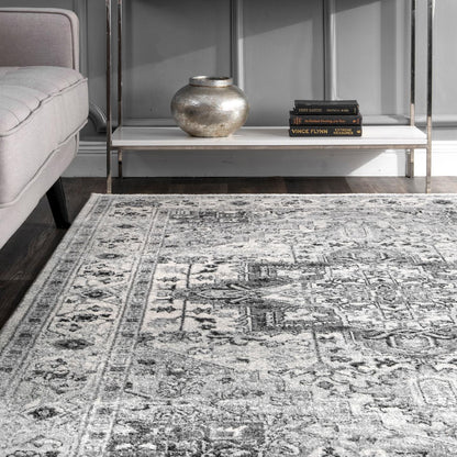 Nuloom Vintage Jaclyn Nvi3135C Gray Area Rug