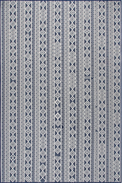 Nuloom Devon Striped Nde1792D Navy Area Rug