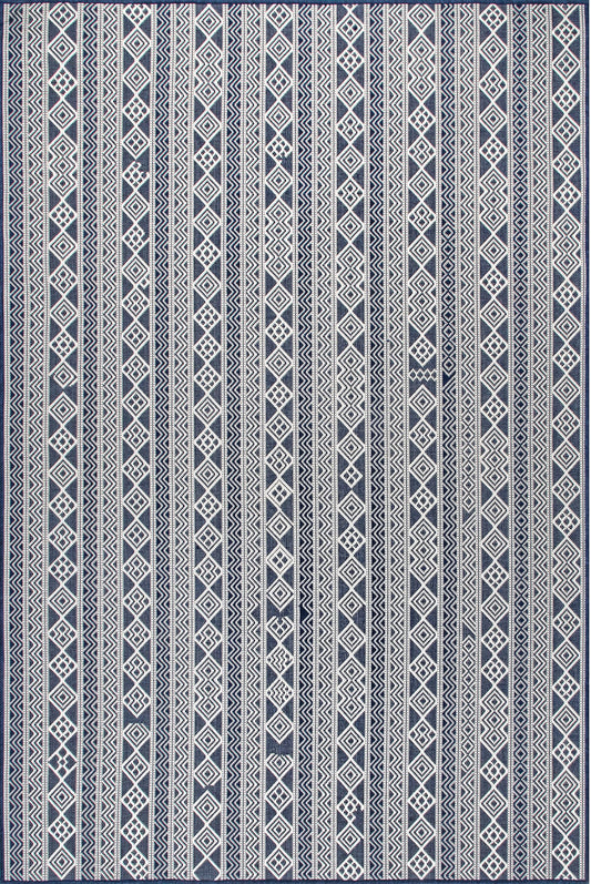 Nuloom Devon Striped Nde1792D Navy Area Rug