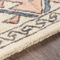 Surya Urfa Urf-2300 Peach, Camel, Cream, Light Gray Area Rug