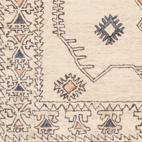 Surya Urfa Urf-2302 Peach, Camel, Cream, Light Gray Rugs.