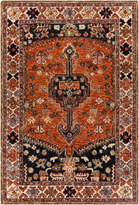 Surya Urfa Urf-2304 Rust, Rose, Navy, Medium Gray Area Rug