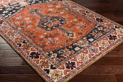 Surya Urfa Urf-2304 Rust, Rose, Navy, Medium Gray Area Rug