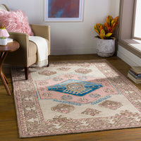 Surya Urfa Urf-2307 Dark Blue, Sky Blue, Denim, Aqua Area Rug