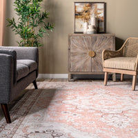 AreaRugs.com Wavaj Nwa1169A Peach Area Rug