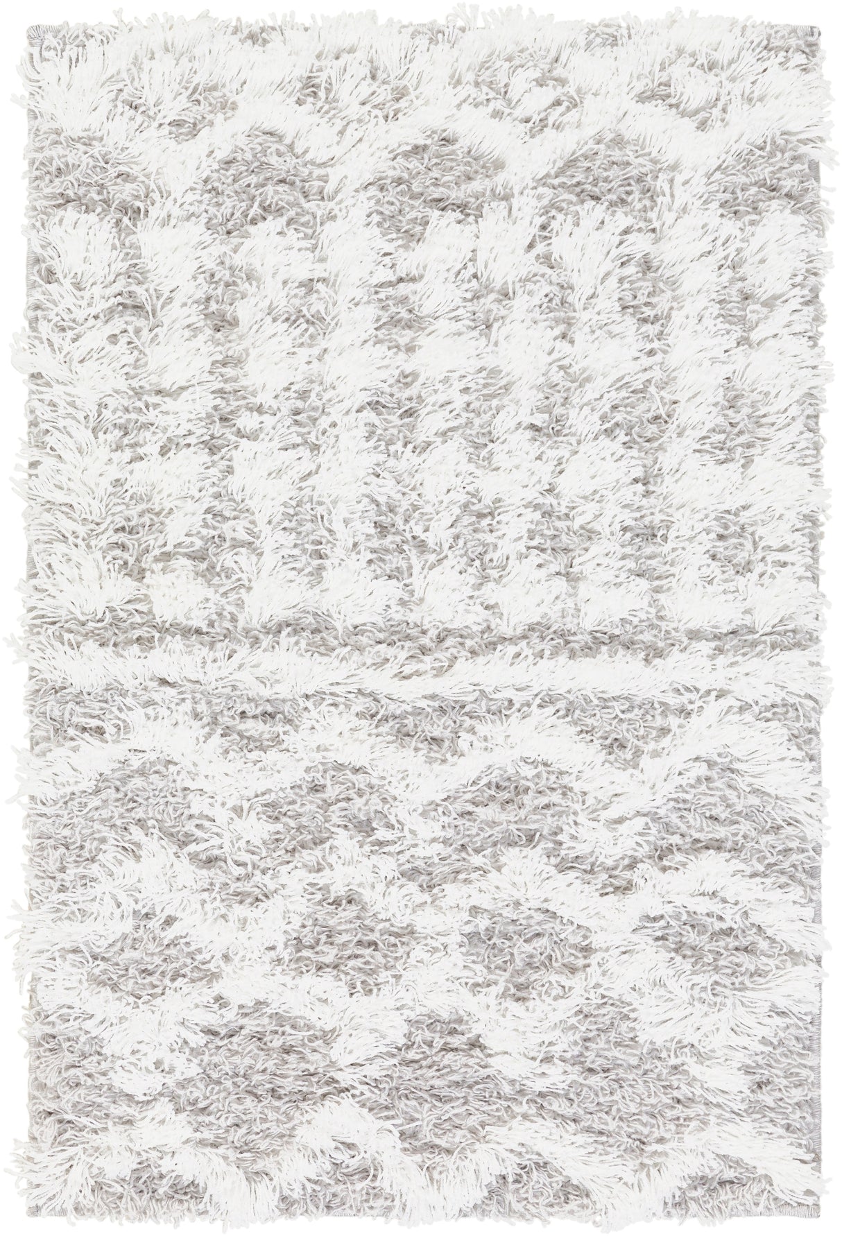 Surya Urban Shag Usg-2310 White, Light Gray Rug.