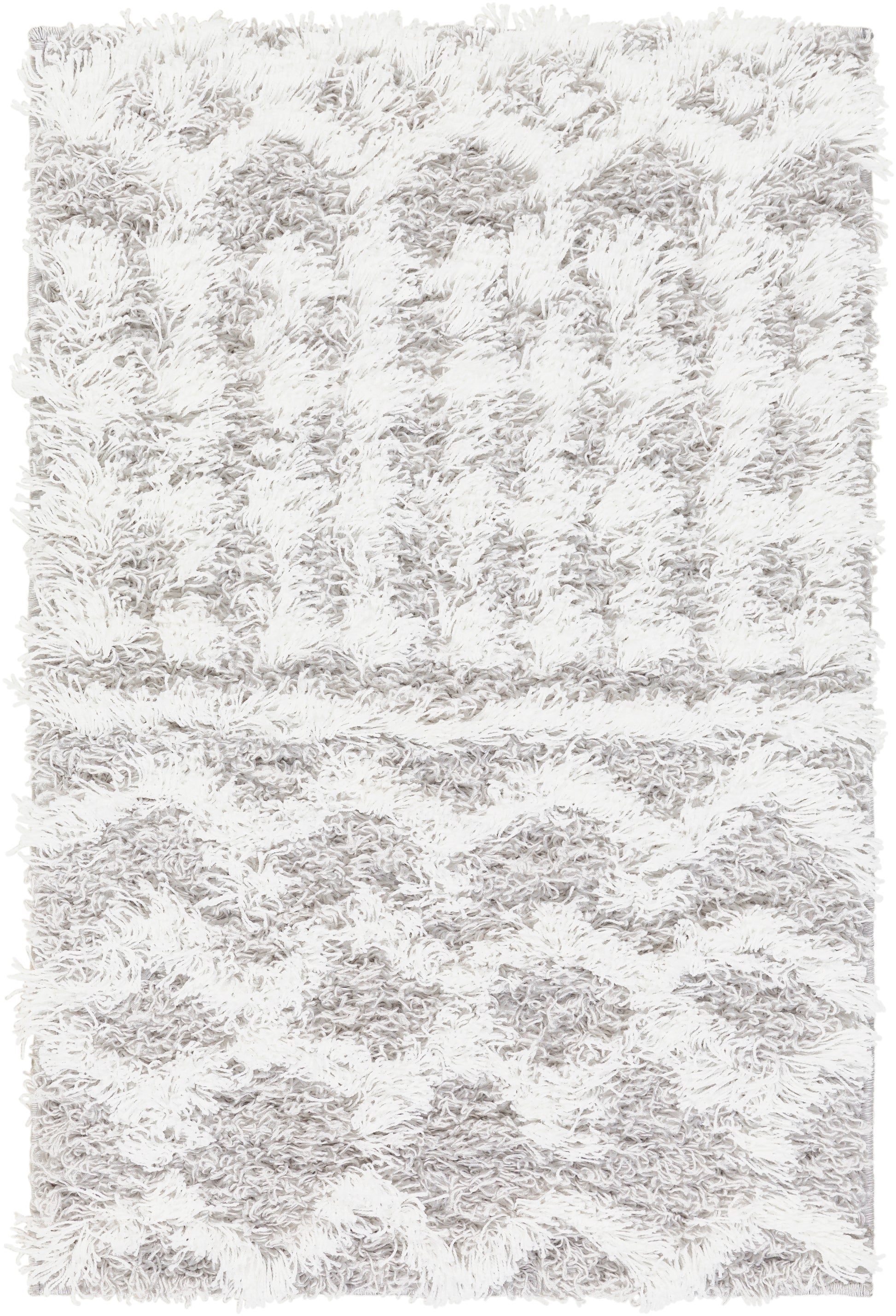 Surya Urban Shag Usg-2310 White, Light Gray Area Rug