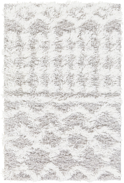 Surya Urban Shag Usg-2310 White, Light Gray Area Rug