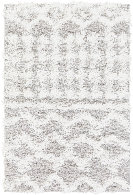 Surya Urban Shag Usg-2310 White, Light Gray Rug.