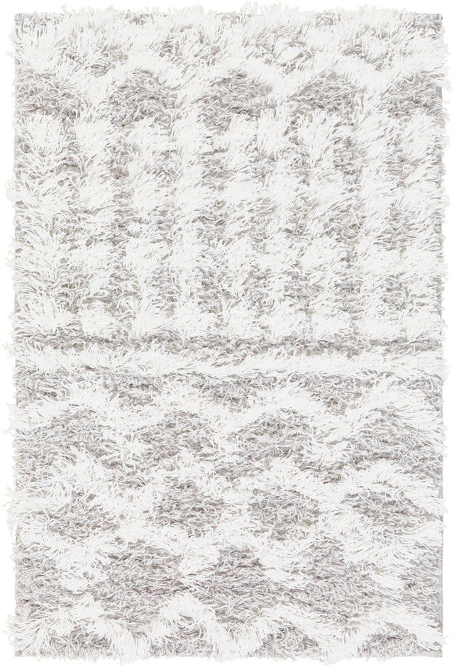 Surya Urban Shag Usg-2310 White, Light Gray Rug.