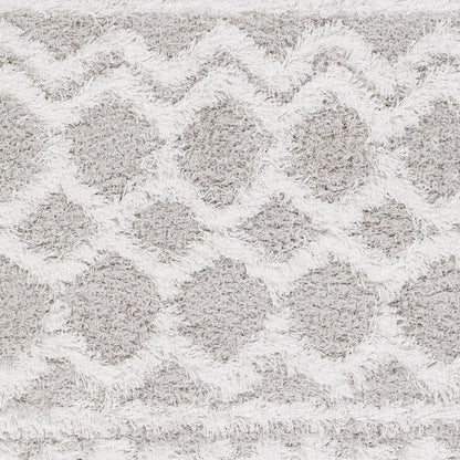 Surya Urban Shag Usg-2310 White, Light Gray Area Rug