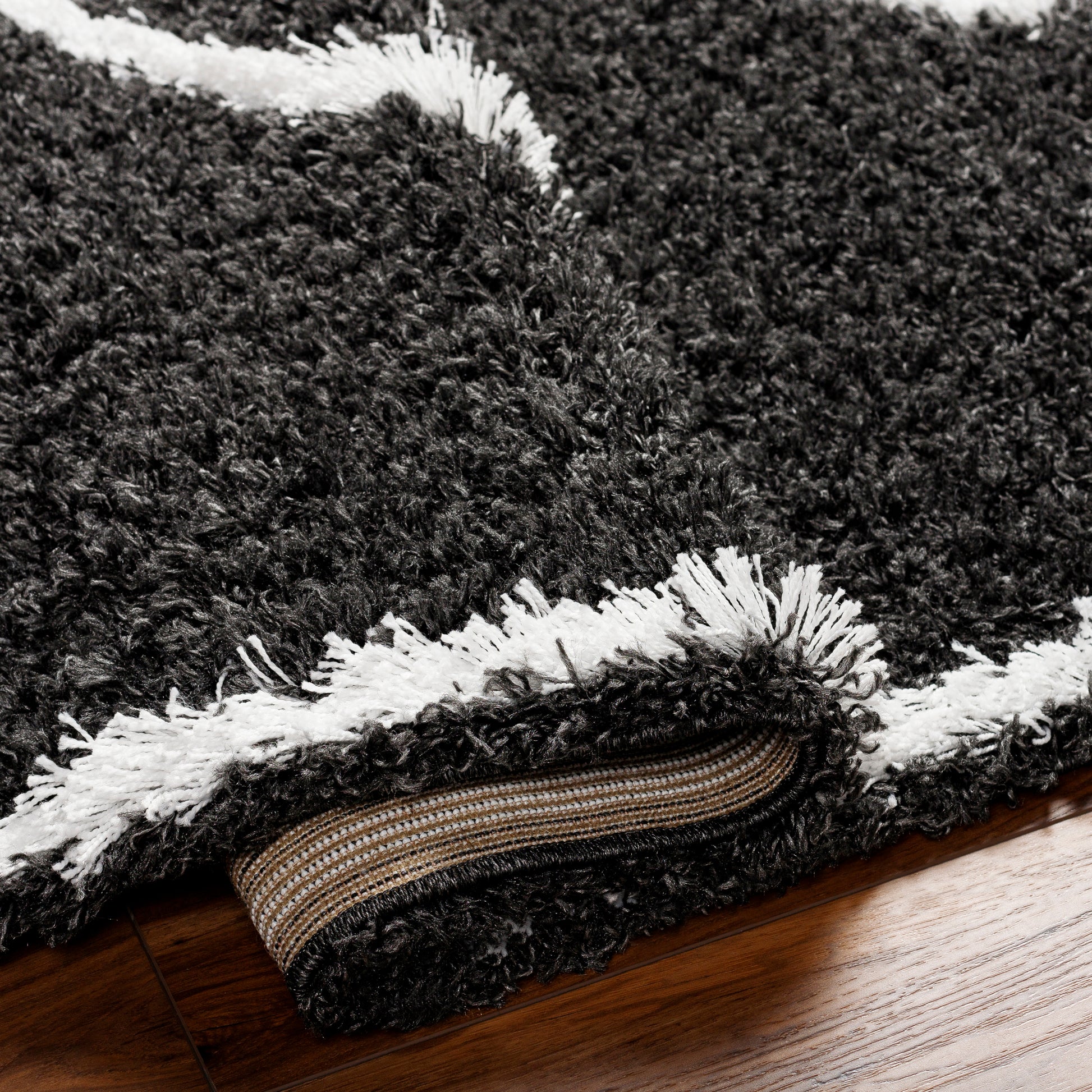 Surya Urban Shag Usg-2313 Black Area Rug