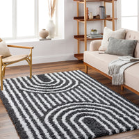 Surya Urban Shag Usg-2318 Black Area Rug