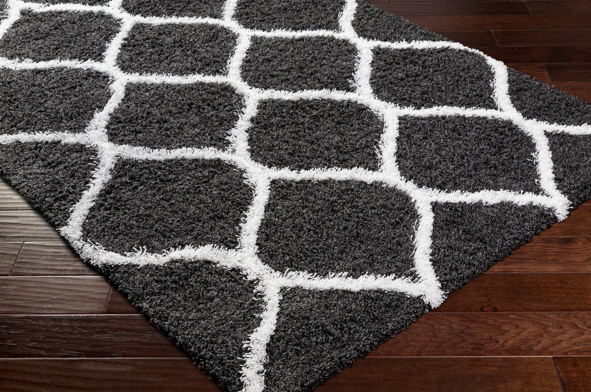 Surya Urban Shag Usg-2322 Black Area Rug