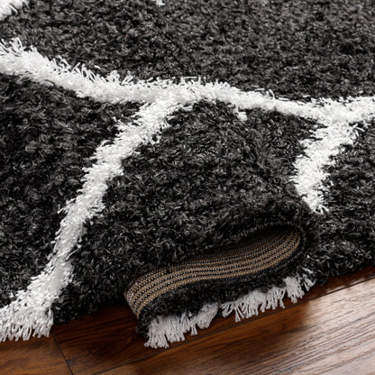 Surya Urban Shag Usg-2322 Black Area Rug