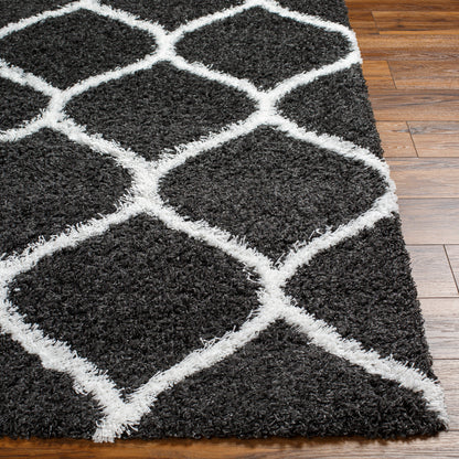 Surya Urban Shag Usg-2322 Black Area Rug