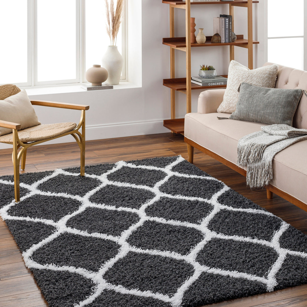 Surya Urban Shag Usg-2322 Black Rug.