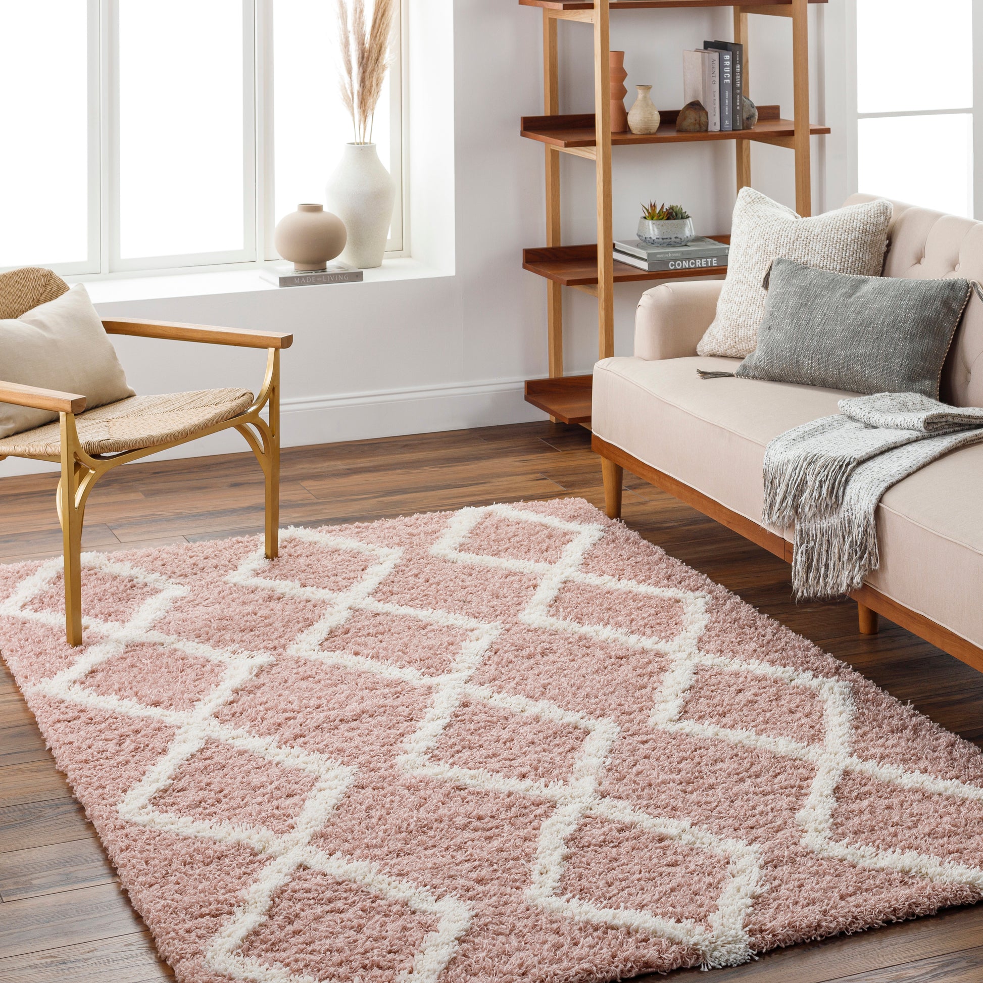 Surya Urban Shag Usg-2324 Pink Area Rug