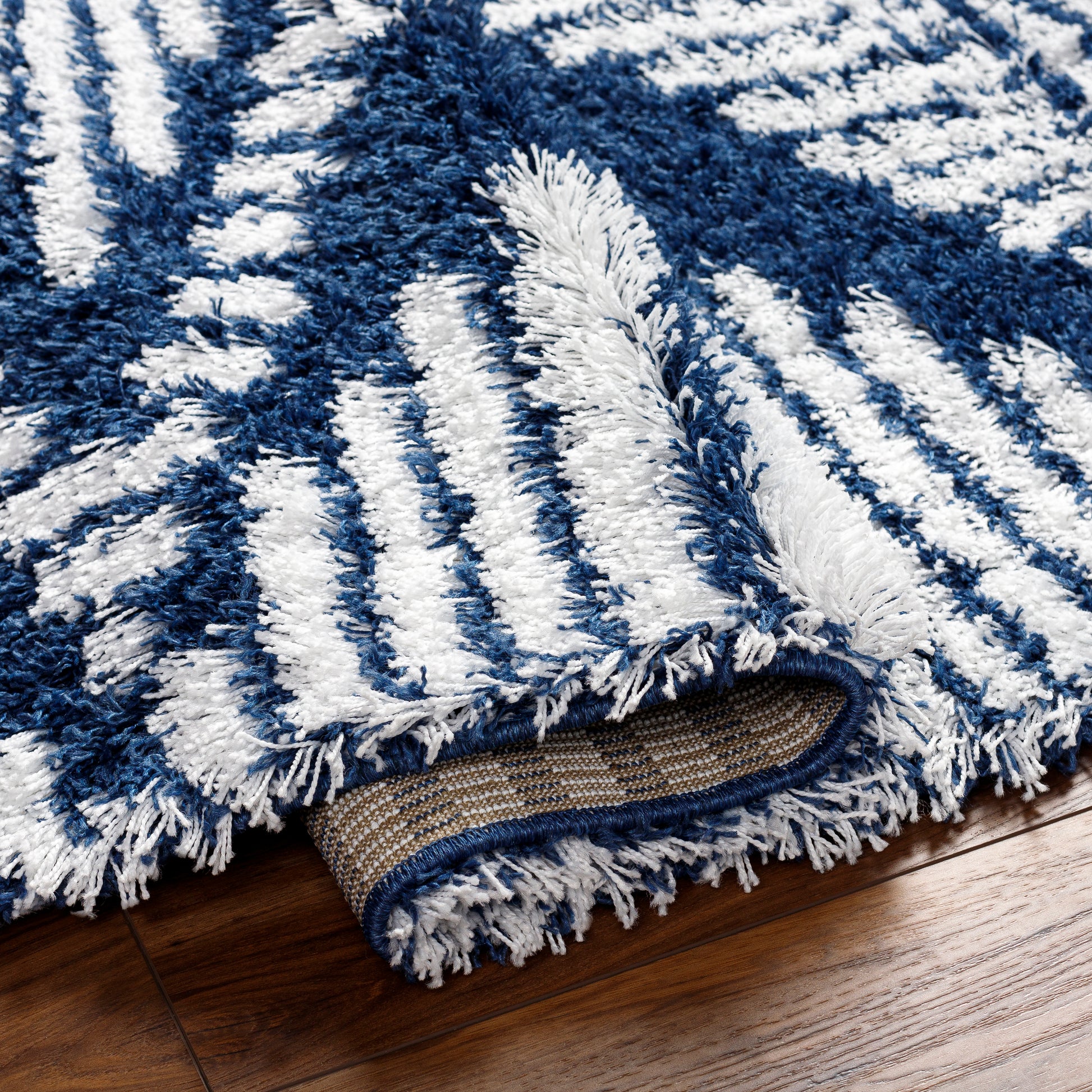 Surya Urban Shag Usg-2328 Blue Area Rug