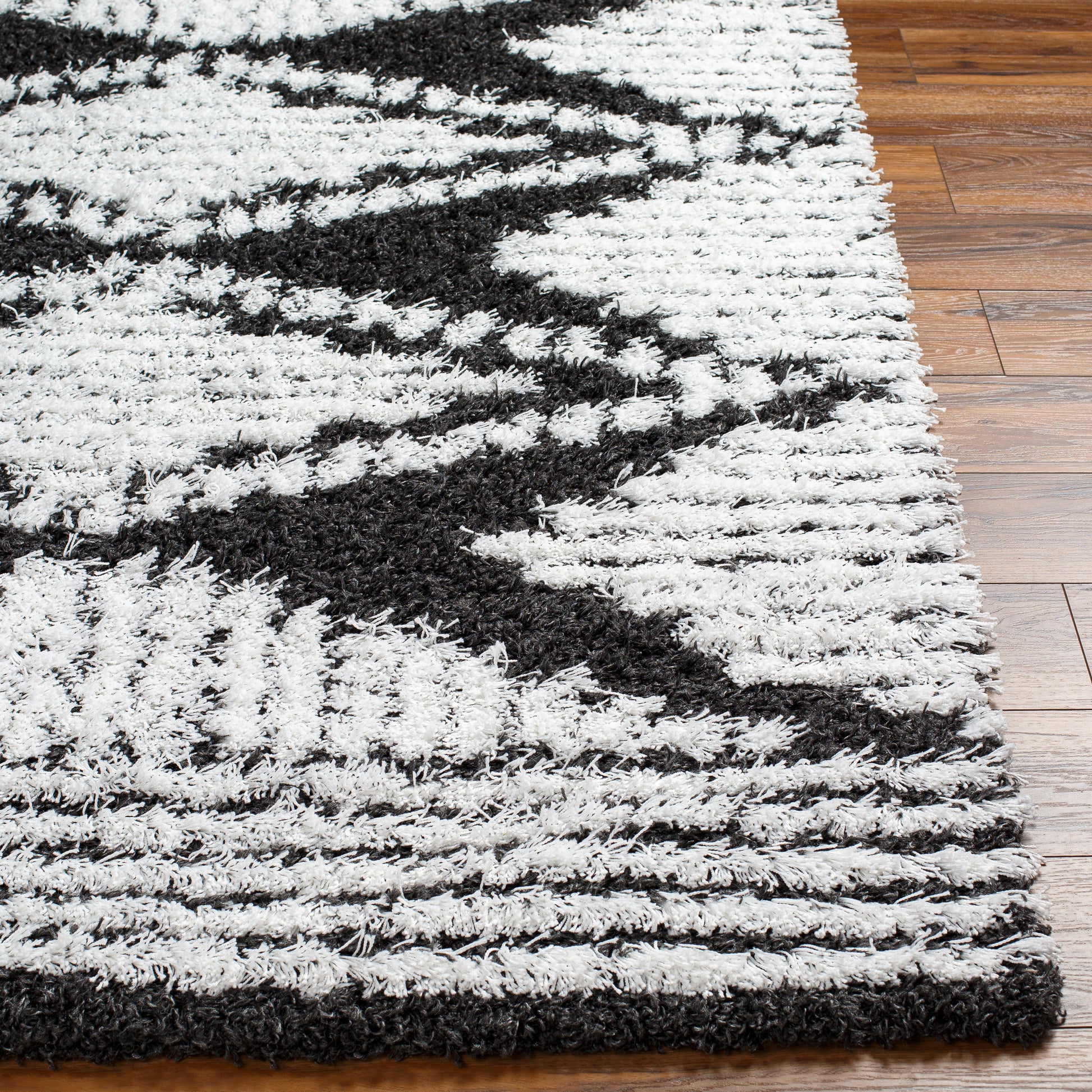 Surya Urban Shag Usg-2329 Black Area Rug