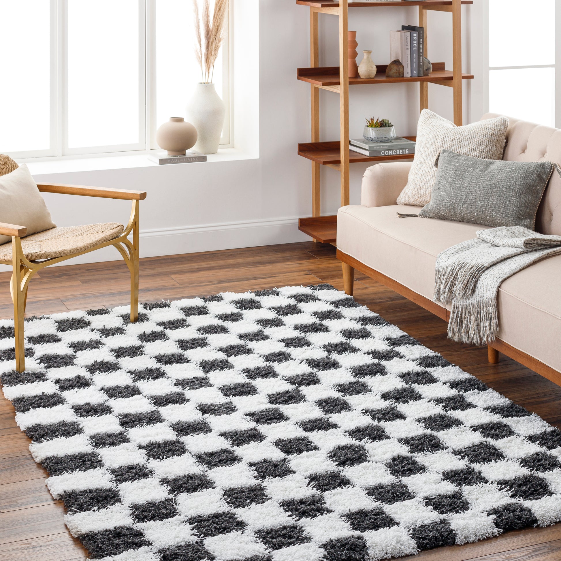 Surya Urban Shag Usg-2330 White Area Rug