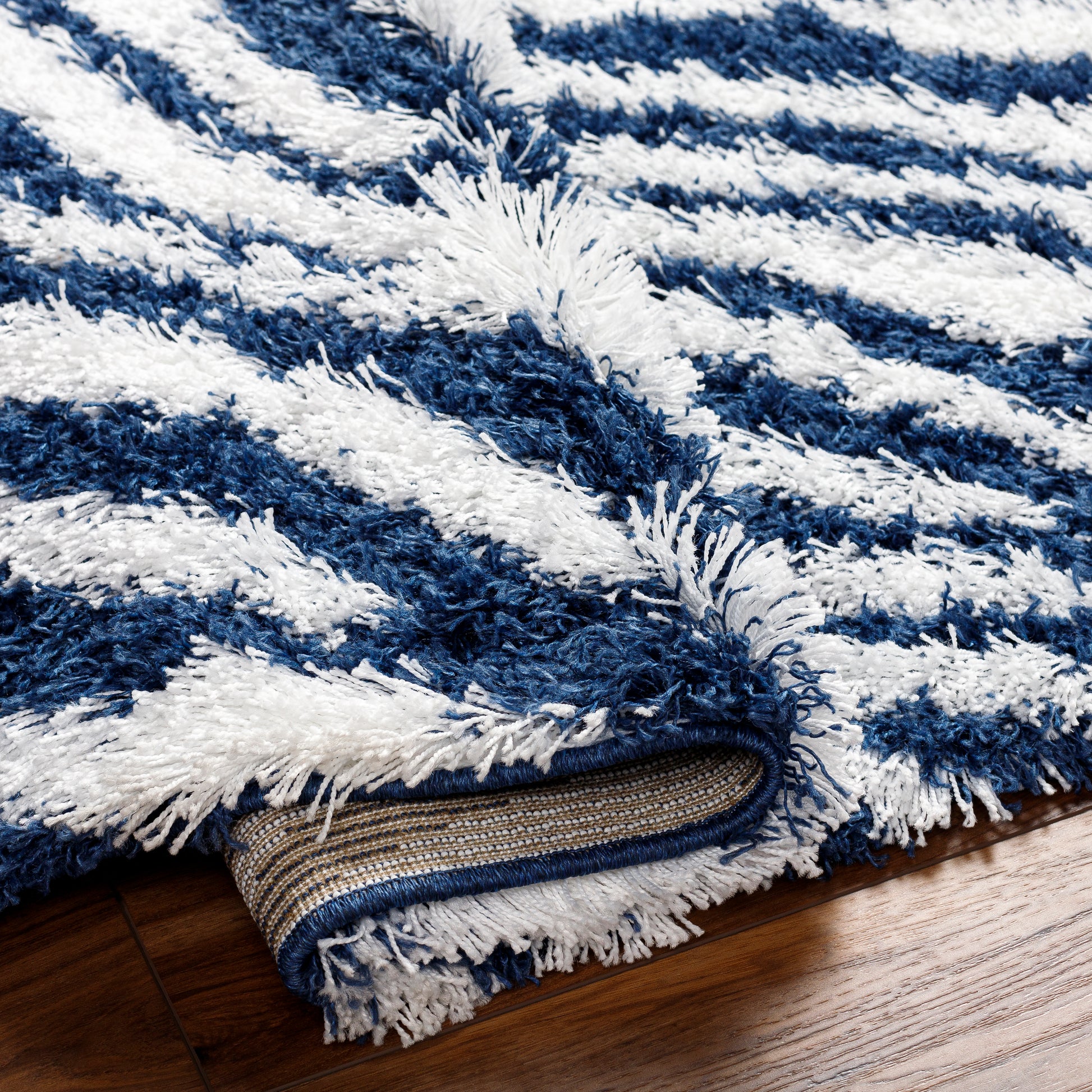 Surya Urban Shag Usg-2335 Blue Area Rug