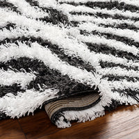 Surya Urban Shag Usg-2336 Black Area Rug