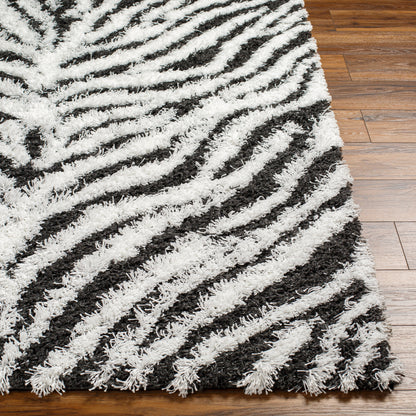 Surya Urban Shag Usg-2336 Black Area Rug