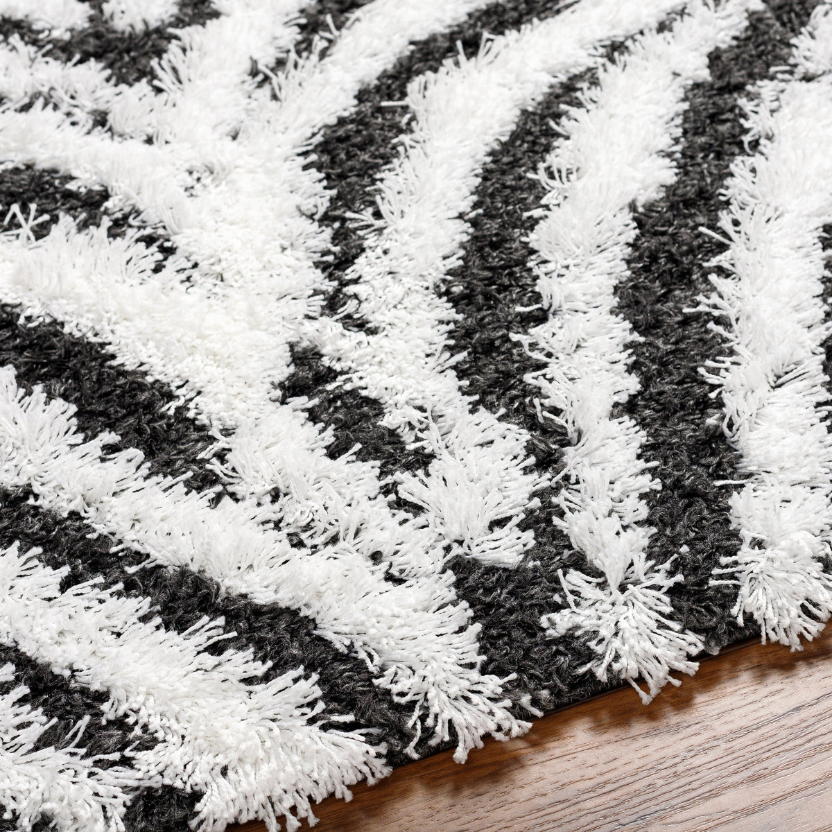 Surya Urban Shag Usg-2336 Black Rug.
