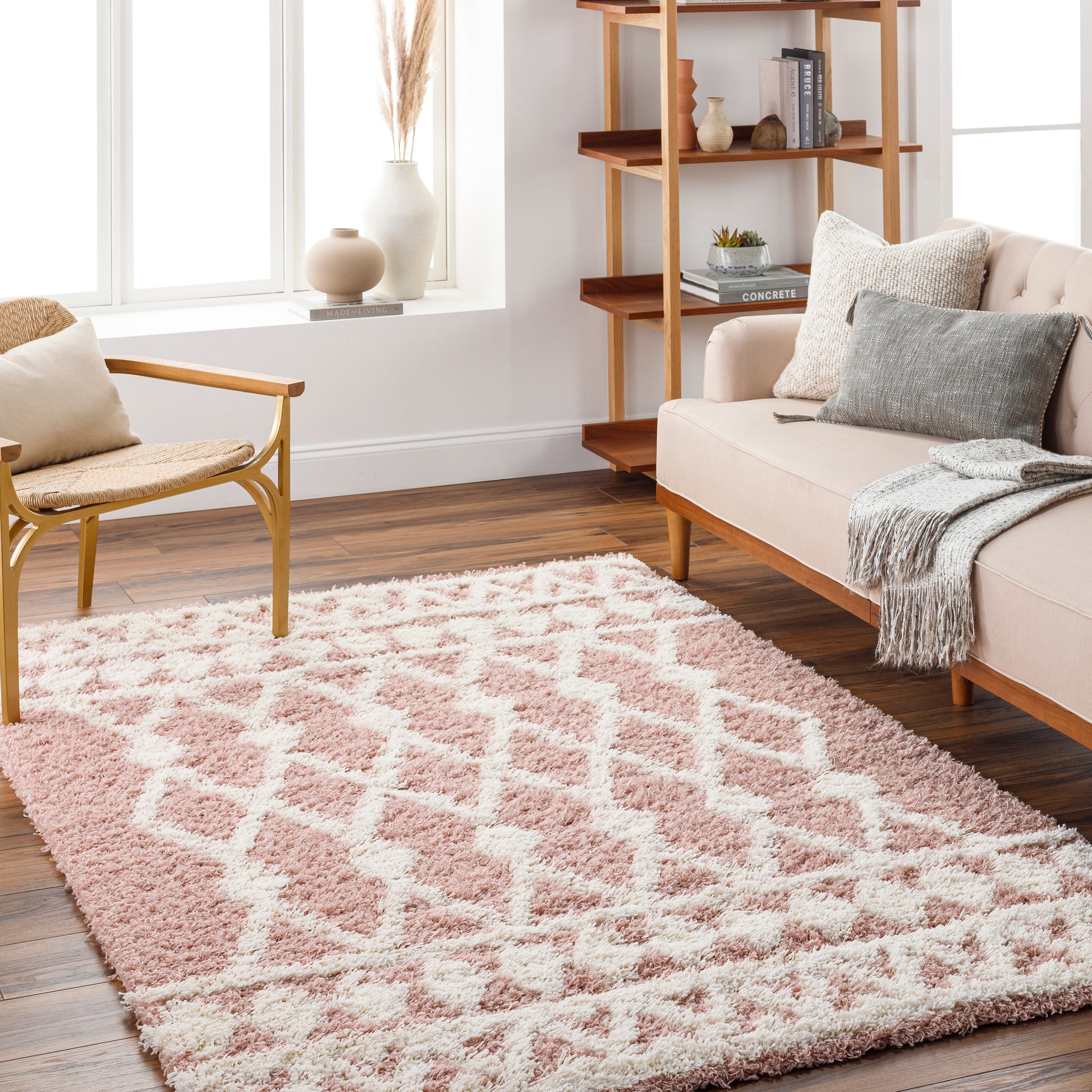 Surya Urban Shag Usg-2337 Pink Area Rug