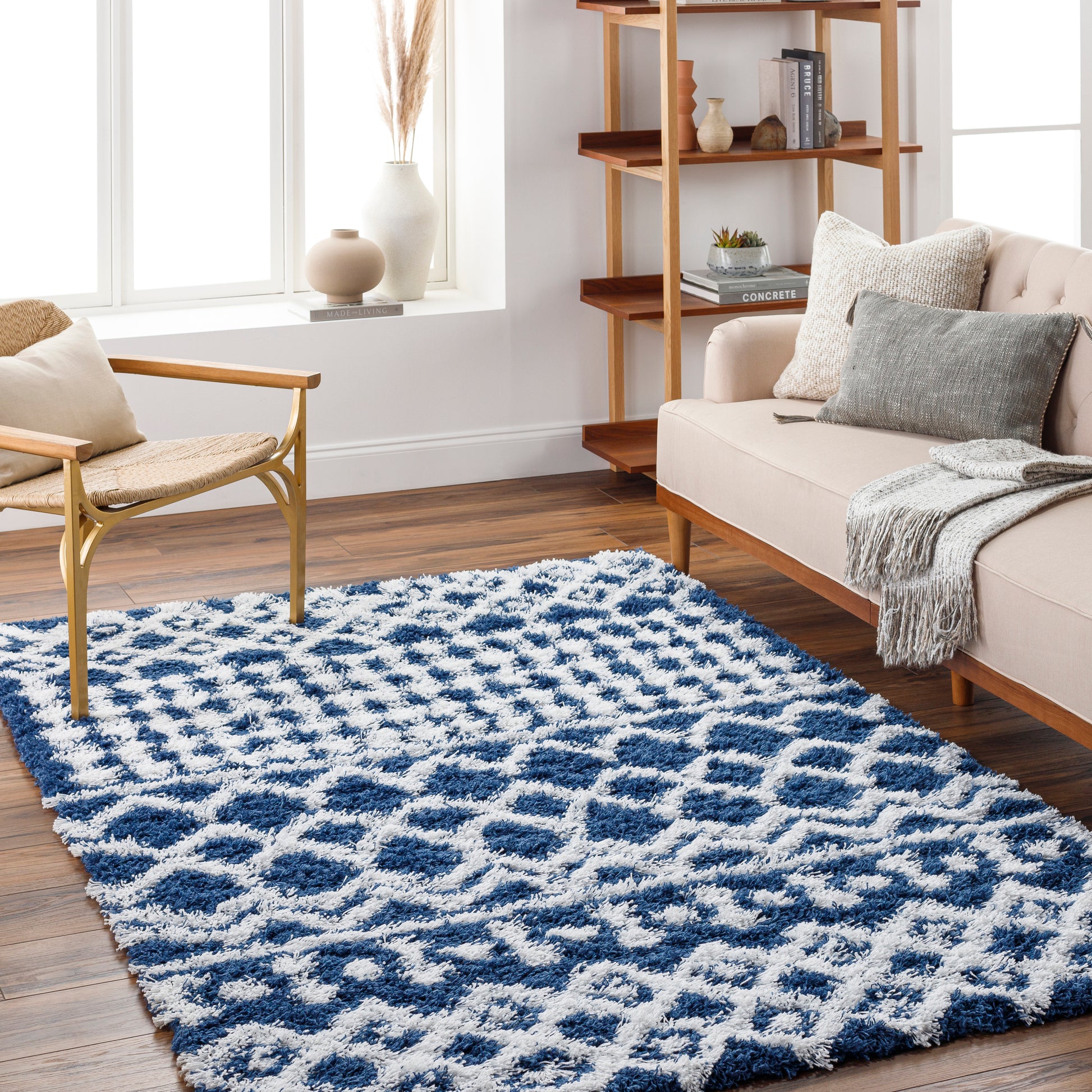 Surya Urban Shag Usg-2341 Blue Area Rug