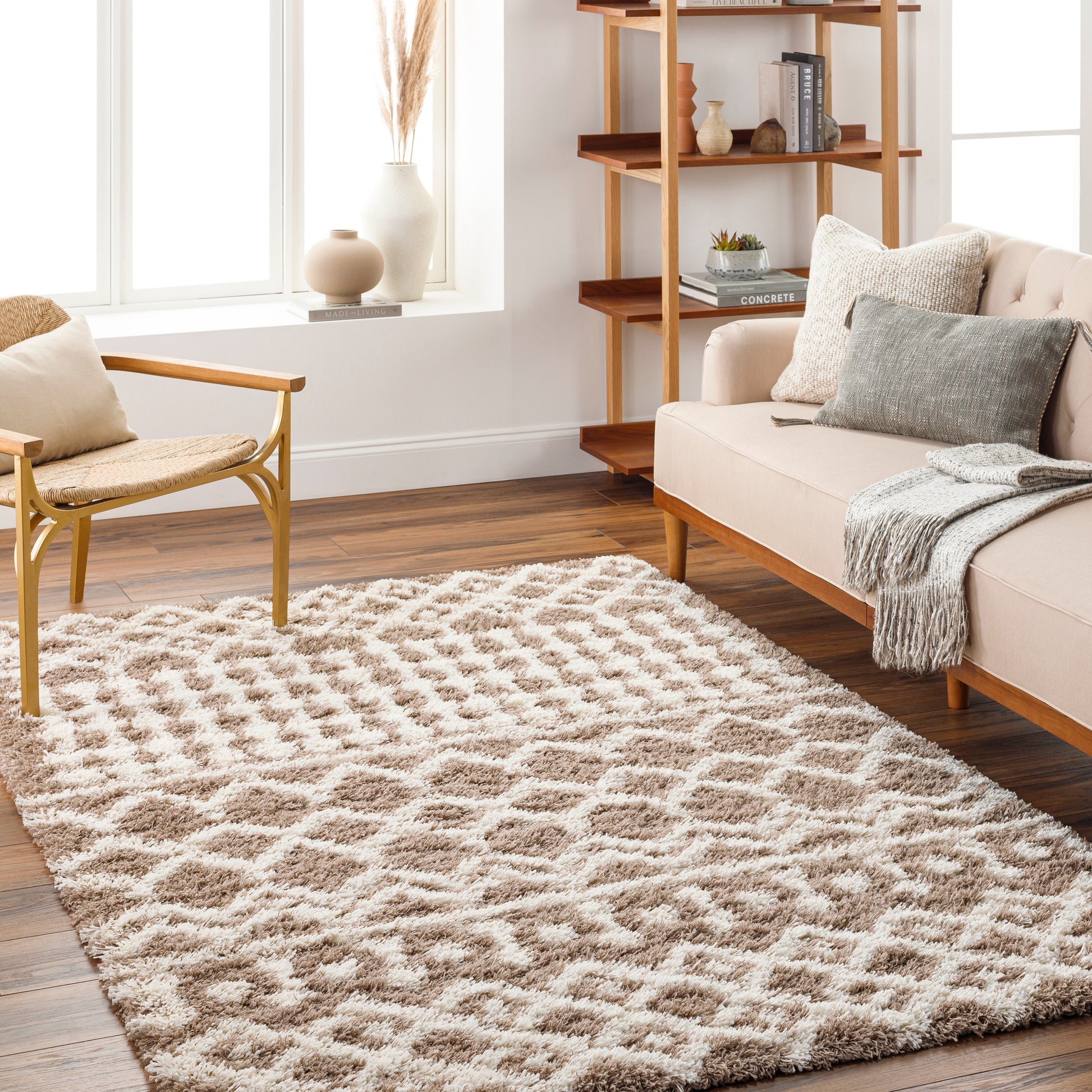 Surya Urban Shag Usg-2342 Brown Area Rug