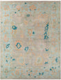 Surya Ushak Usk-2301 Pale Pink, Teal, Beige, Pale Blue Rugs.