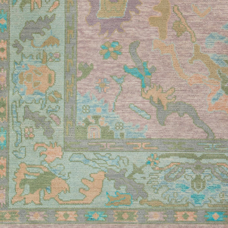 Surya Ushak Usk-2302 Aqua, Blush, Lilac, Sage Rugs.