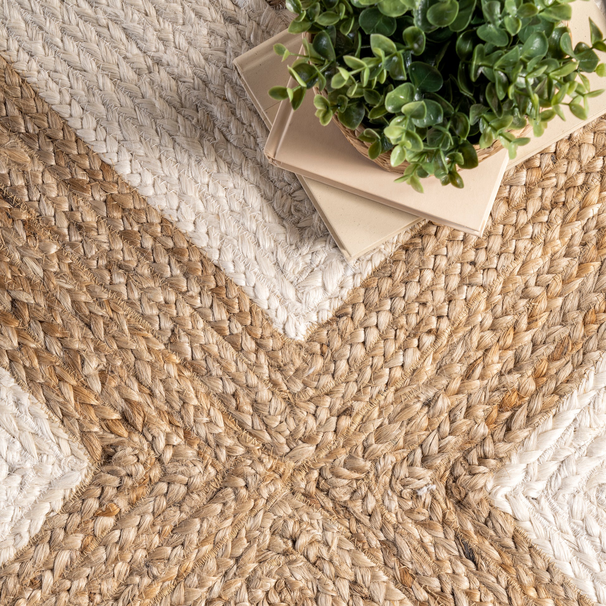 Nuloom Edna Chevron Ned3516A Natural Area Rug