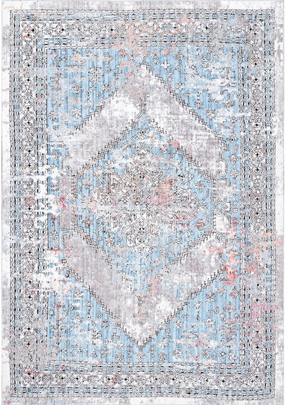 Nuloom Vintage Esme Nvi2320A Blue Area Rug