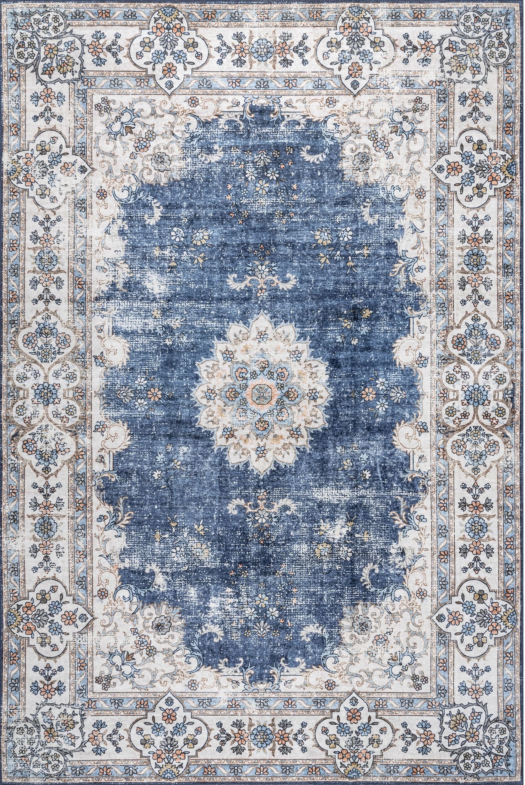 AreaRugs.com Wavaj Nwa1041A Blue Area Rug