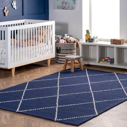 Nuloom Elvia Nel2746H Navy Area Rug