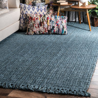 Nuloom Daniela Farmhouse Chunky Nda2773A Blue Area Rug