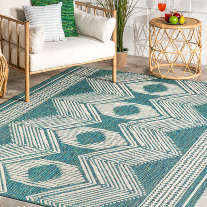 Nuloom Ranya Tribal Nra1766B Green Area Rug