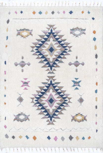 Nuloom Jocelyn Tribal Njo2983A Blue Area Rug