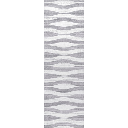 AreaRugs.com Wavaj Nwa1103A Light Gray Area Rug