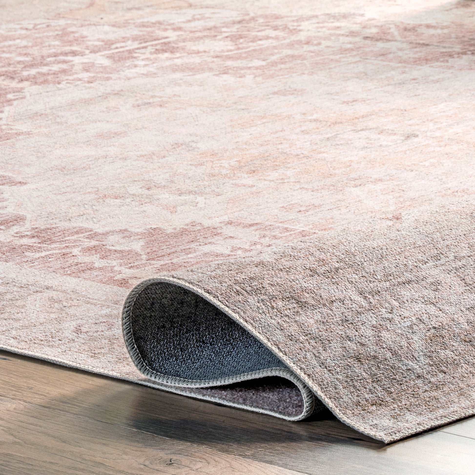 AreaRugs.com Wavaj Nwa1189A Light Pink Area Rug