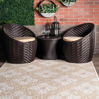 Nuloom Macie Snowflake Nma1558A Beige Area Rug