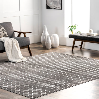 AreaRugs.com Wavaj Nwa1273B Gray Area Rug