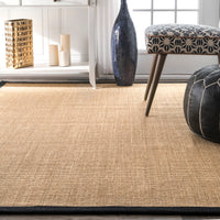 Nuloom Orsay Sisal Nor3630B Black Area Rug