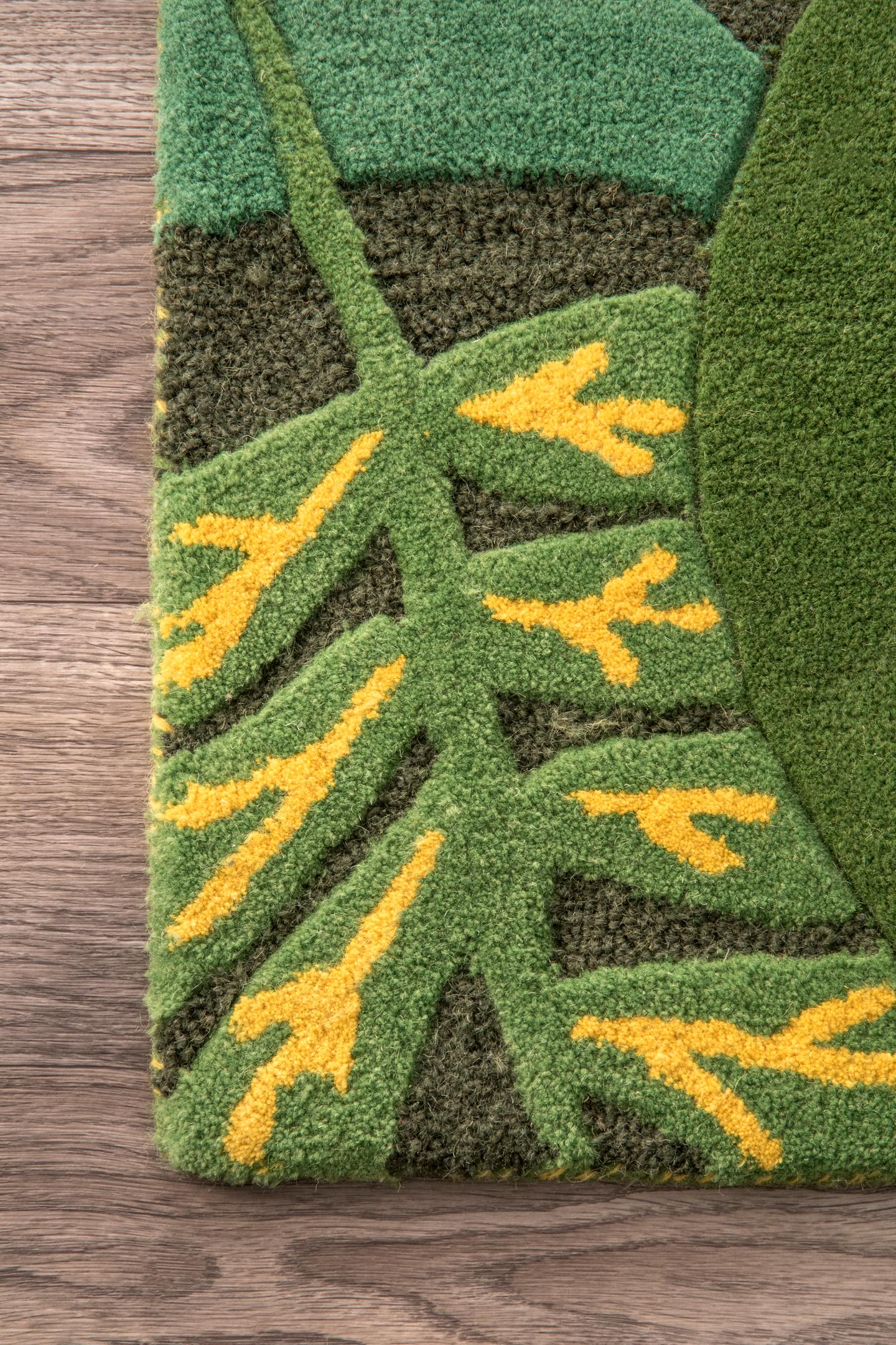 Nuloom King Of The Jungle Nki3289A Green Area Rug
