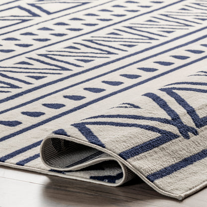 Nuloom Cecilia Tribal Bands Nce1731A Blue Area Rug